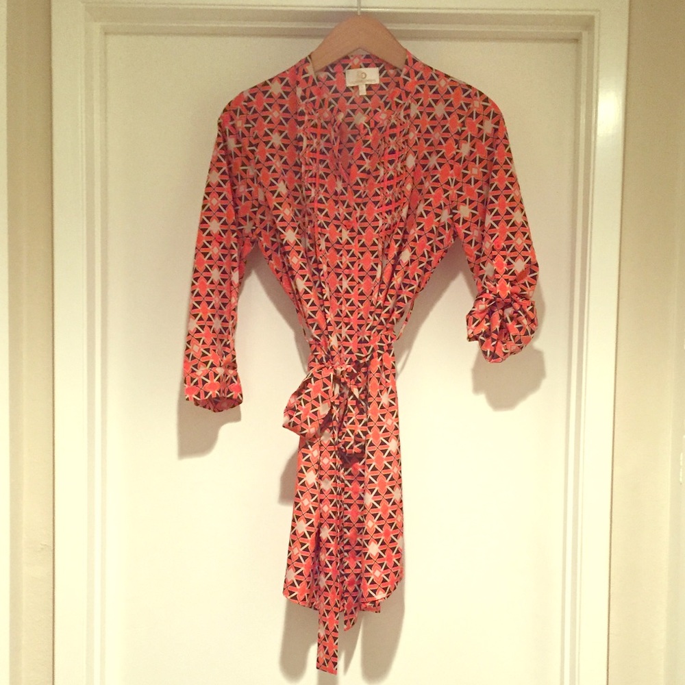 Mod print Button Down Dress